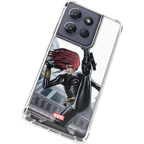 Marvel Black Widow High Kick Moto G 5G (2025) Clear Case