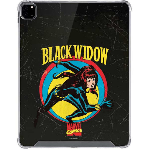 Marvel Classic Comics Black Widow iPad Pro 12.9in (2020) Clear Case