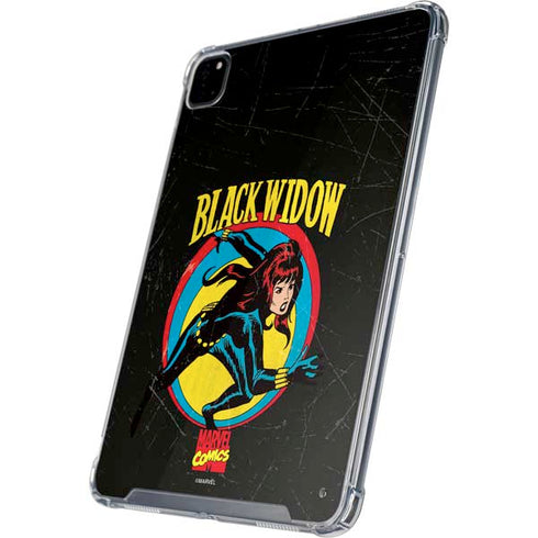 Marvel Classic Comics Black Widow iPad Pro 12.9in (2020) Clear Case