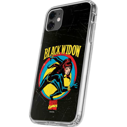 Marvel Classic Comics Black Widow iPhone 11 Clear Case