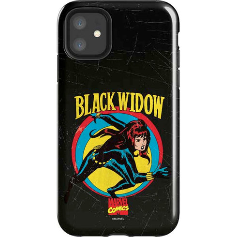 Marvel Classic Comics Black Widow iPhone 11 Impact Case