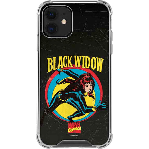 Marvel Classic Comics Black Widow iPhone 12 Mini Clear Case