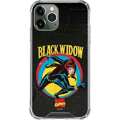 Marvel Classic Comics Black Widow iPhone 12 Pro Clear Case