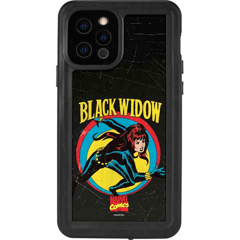 Marvel Classic Comics Black Widow iPhone 12 Pro Waterproof Case