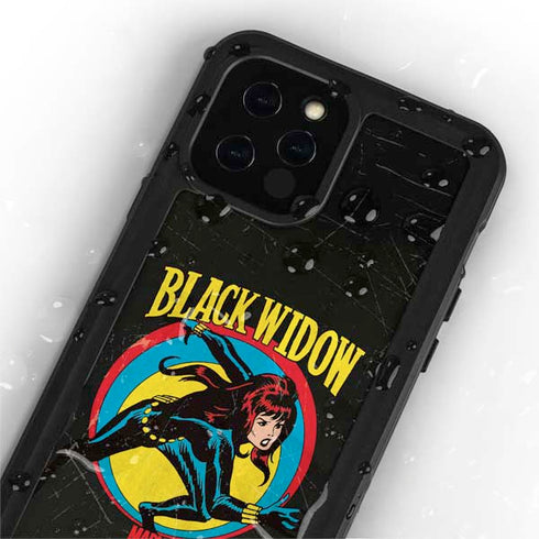 Marvel Classic Comics Black Widow iPhone 12 Pro Waterproof Case