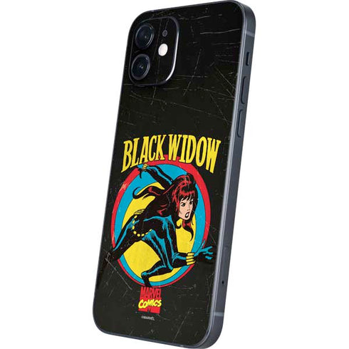 Marvel Classic Comics Black Widow iPhone 12 Skin