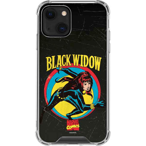 Marvel Classic Comics Black Widow iPhone 13 Clear Case