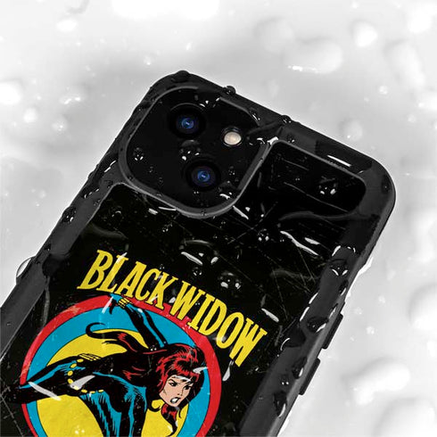 Marvel Classic Comics Black Widow iPhone 13 Mini Waterproof Case