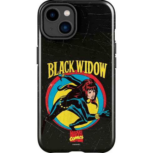 Marvel Classic Comics Black Widow iPhone 14 Plus Impact Case