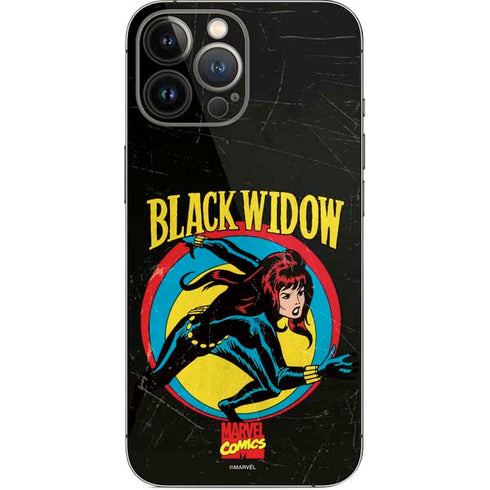 Marvel Classic Comics Black Widow iPhone 14 Pro Max Skin