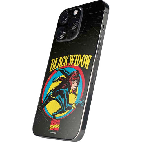 Marvel Classic Comics Black Widow iPhone 14 Pro Max Skin