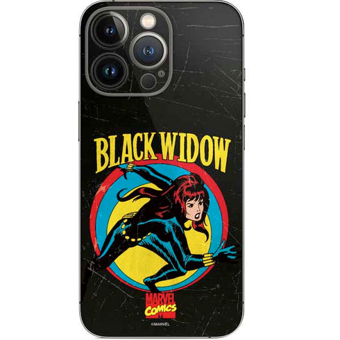 Marvel Classic Comics Black Widow iPhone 14 Pro Skin
