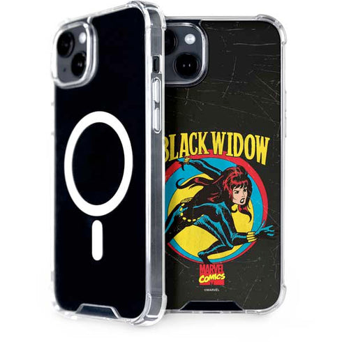 Marvel Classic Comics Black Widow iPhone 15 MagSafe Case