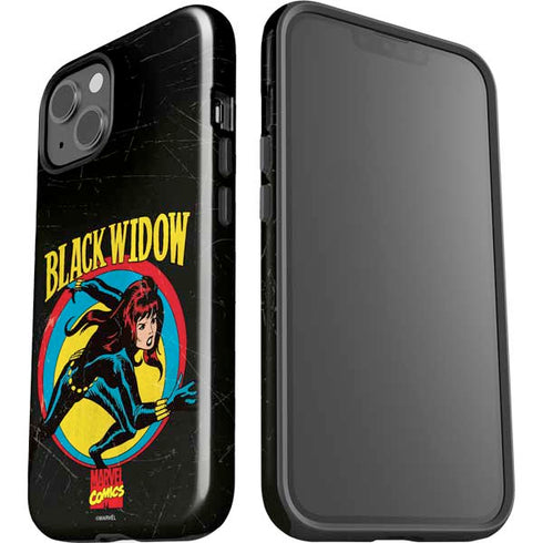 Marvel Classic Comics Black Widow iPhone 15 Plus Impact Case