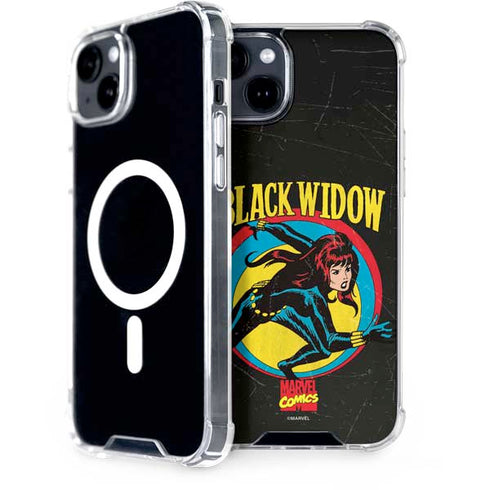 Marvel Classic Comics Black Widow iPhone 15 Plus MagSafe Case