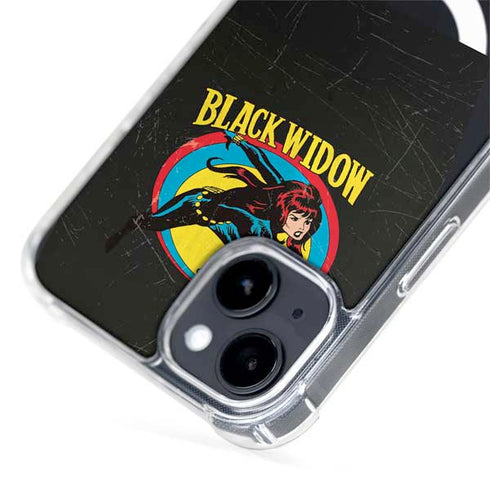 Marvel Classic Comics Black Widow iPhone 15 Plus MagSafe Case