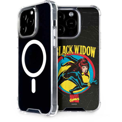 Marvel Classic Comics Black Widow iPhone 15 Pro MagSafe Case