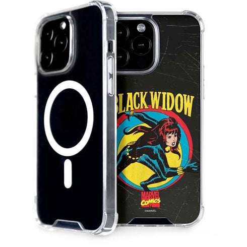 Marvel Classic Comics Black Widow iPhone 15 Pro Max MagSafe Case