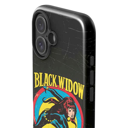 Marvel Classic Comics Black Widow iPhone 16 Impact Case