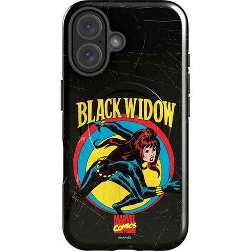 Marvel Classic Comics Black Widow iPhone 16 Plus Magsafe Impact Case