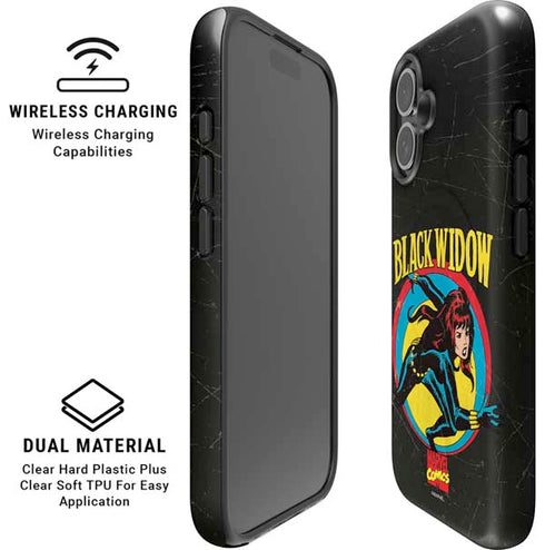 Marvel Classic Comics Black Widow iPhone 16 Plus Magsafe Impact Case