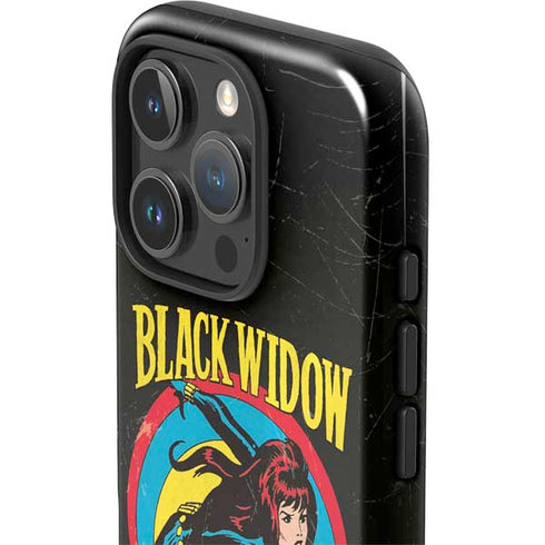 Marvel Classic Comics Black Widow iPhone 16 Pro Impact Case