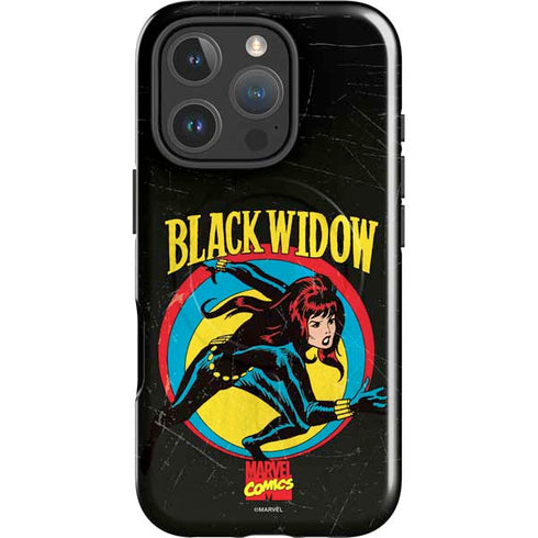 Marvel Classic Comics Black Widow iPhone 16 Pro Max Magsafe Impact Case