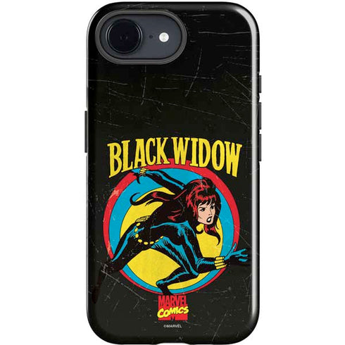 Marvel Classic Comics Black Widow iPhone 16e Impact Case