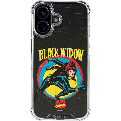 Marvel Classic Comics Black Widow iPhone 17 Clear Case
