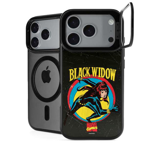 Marvel Classic Comics Black Widow iPhone 18 Pro Kickstand Case