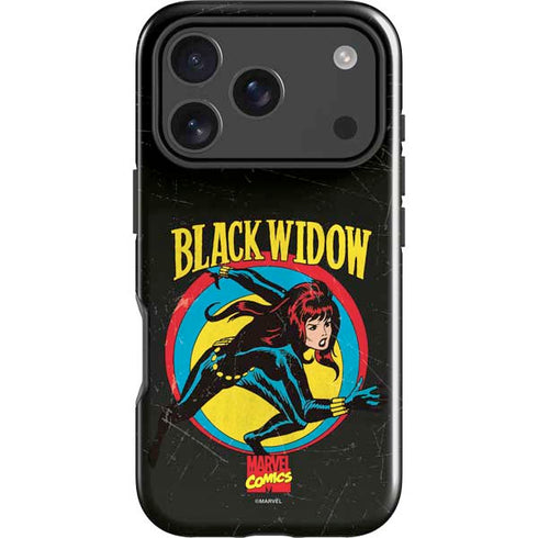 Marvel Classic Comics Black Widow iPhone 18 Pro Max Impact Case
