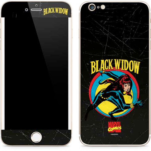 Marvel Classic Comics Black Widow iPhone 6/6s Plus Skin