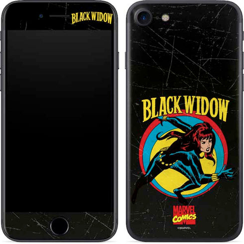 Marvel Classic Comics Black Widow iPhone 7 Skin