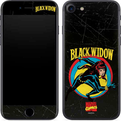 Marvel Classic Comics Black Widow iPhone 8 Skin
