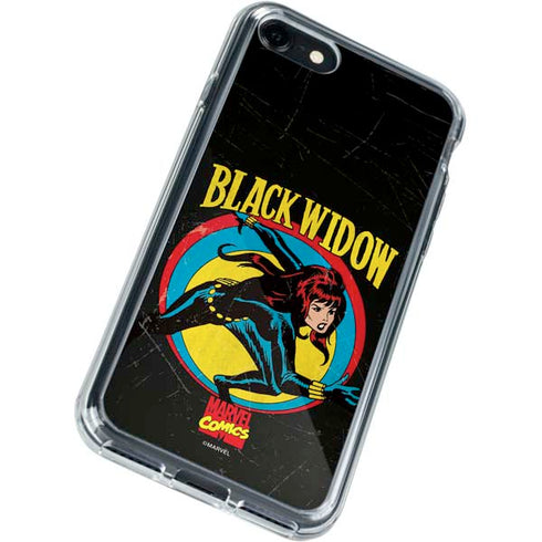 Marvel Classic Comics Black Widow iPhone SE (2nd & 3rd Gen) Clear Case