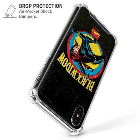 Marvel Classic Comics Black Widow iPhone X/XS Clear Case
