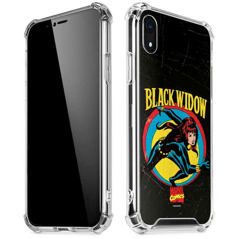 Marvel Classic Comics Black Widow iPhone XR Clear Case