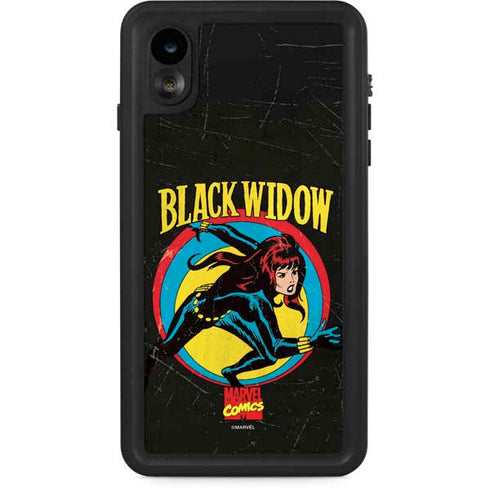 Marvel Classic Comics Black Widow iPhone XR Waterproof Case