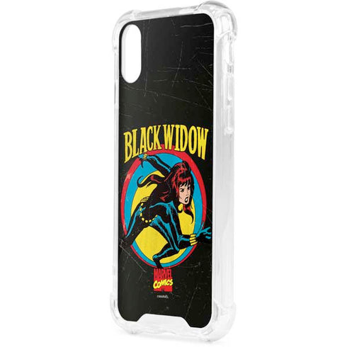 Marvel Classic Comics Black Widow iPhone XS Clear Case