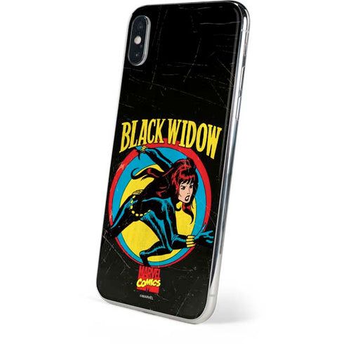 Marvel Classic Comics Black Widow iPhone XS Skin