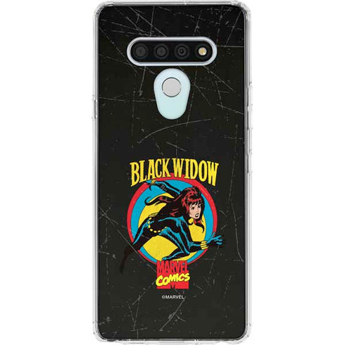 Marvel Classic Comics Black Widow LG Stylo 6 Clear Case