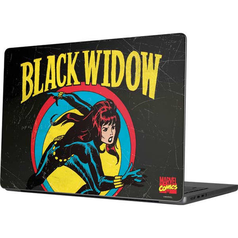 Marvel Classic Comics Black Widow MacBook Pro 14in (2021-24) Skin