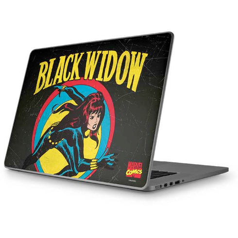 Marvel Classic Comics Black Widow Apple MacBook Pro 17-inch Skin