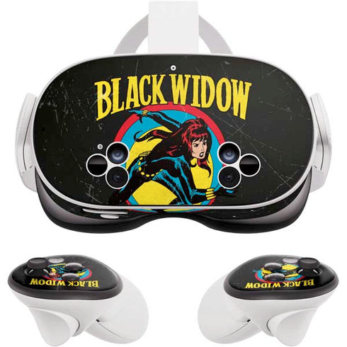 Marvel Classic Comics Black Widow Meta Quest 3S Skin