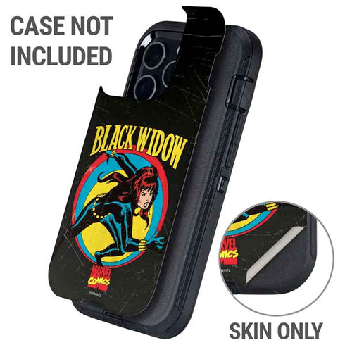 Marvel Classic Comics Black Widow Otterbox Defender iPhone Skin