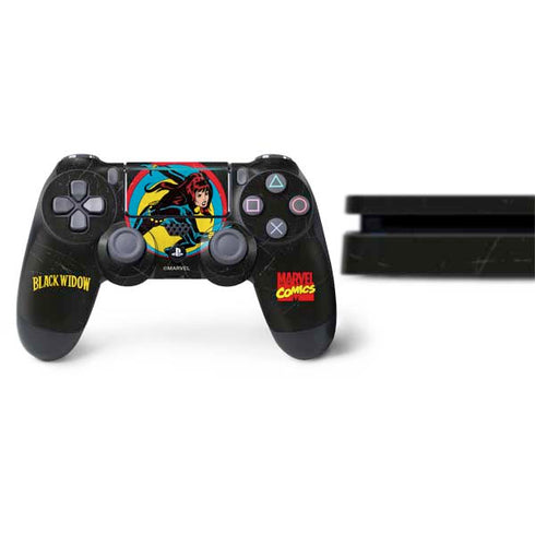 Marvel Classic Comics Black Widow PS4 Slim Bundle Skin