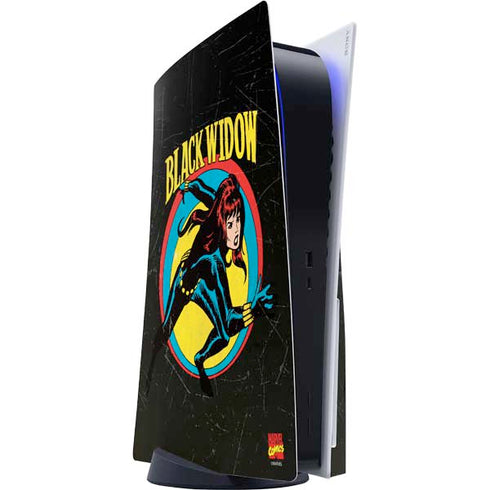 Marvel Classic Comics Black Widow PS5 Console Skin