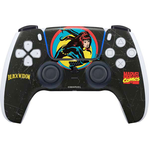 Marvel Classic Comics Black Widow PS5 Controller Skin