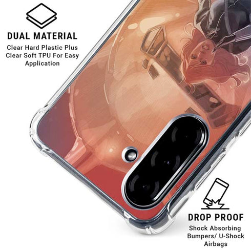 Marvel Black Widow Running Galaxy A36 5G Clear Case
