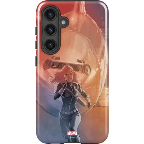 Marvel Black Widow Running Galaxy S25 Impact Case
